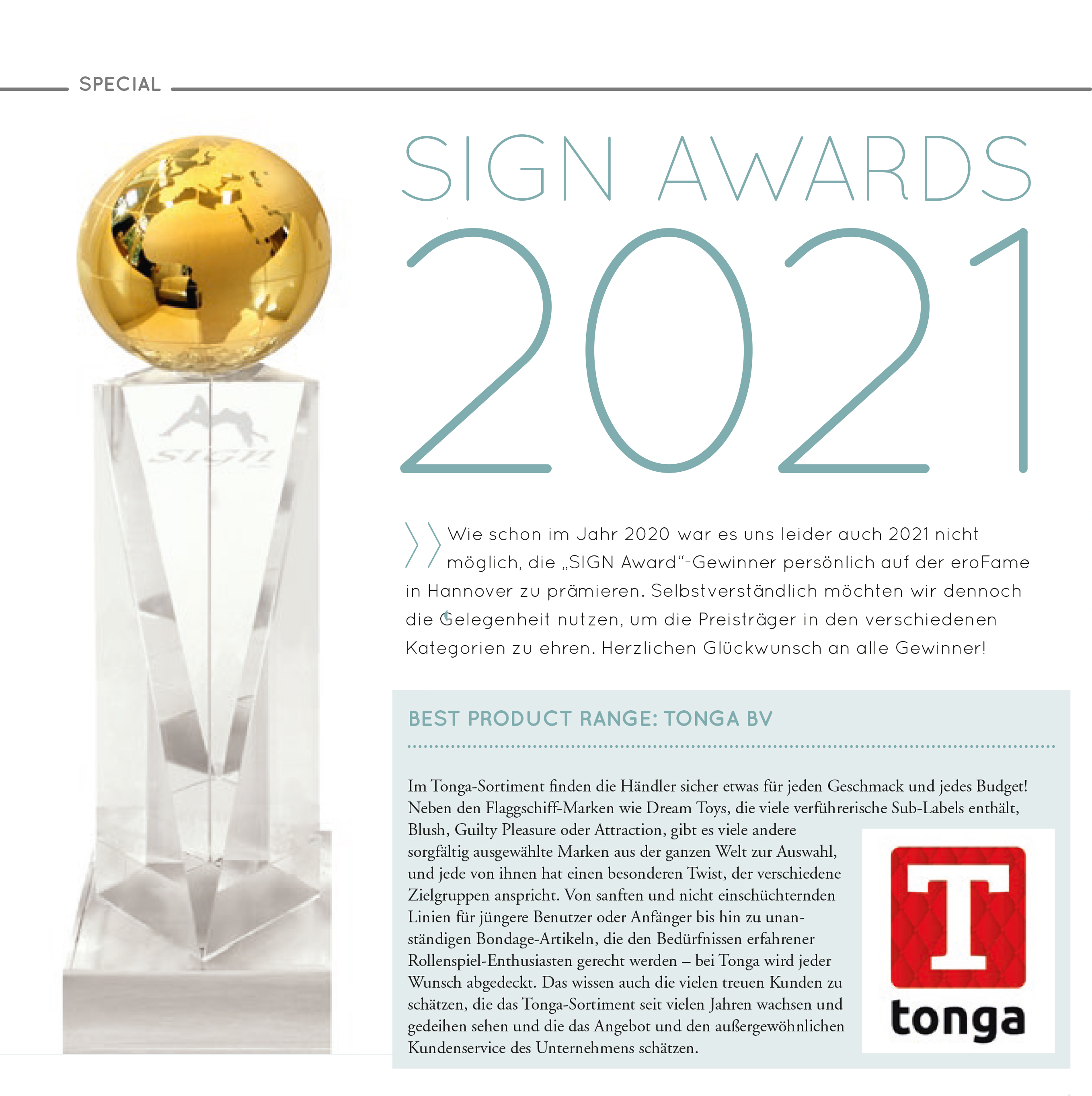 2022-01 Sign DE- Sign Award